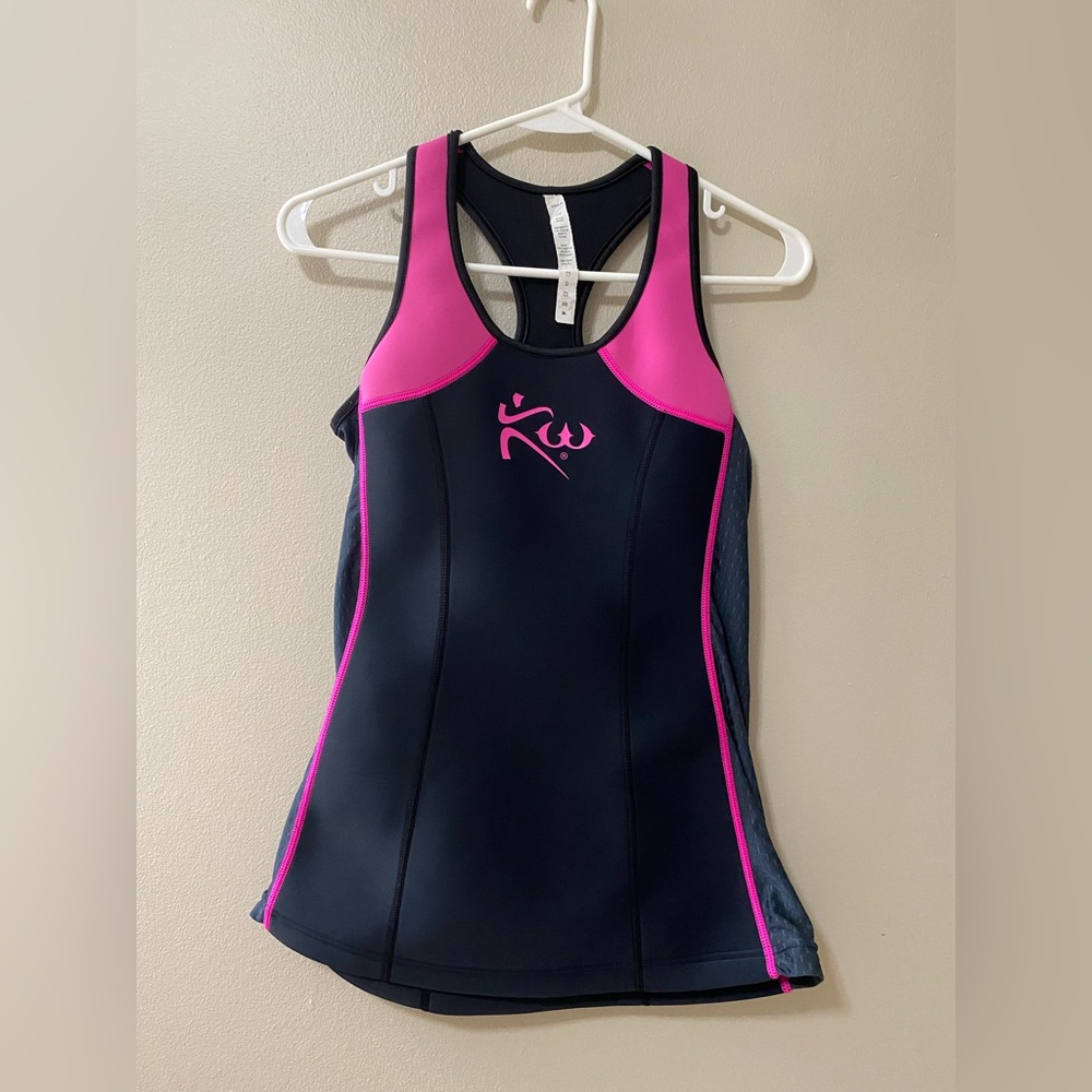 Kutting Weight KW women’s medium Wet Suit Sauna Tank Top Neoprene Pink Size